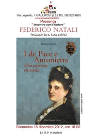 I de Pace e Antonietta_Incontro con l'autore